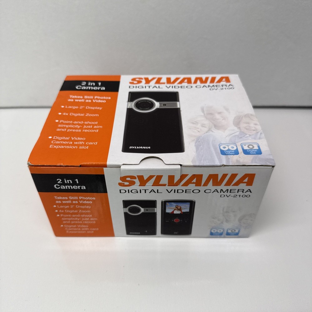 SYLVANIA DIGITAL VIDEO CAMERA DV-2100 2 In 1 HANDHELD STILL & VIDEO TESTED