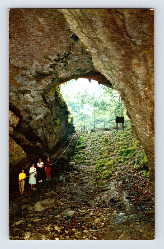 Postcard Kentucky Mammoth Cave National Park KY Entrance 1960s Unposted Chrome