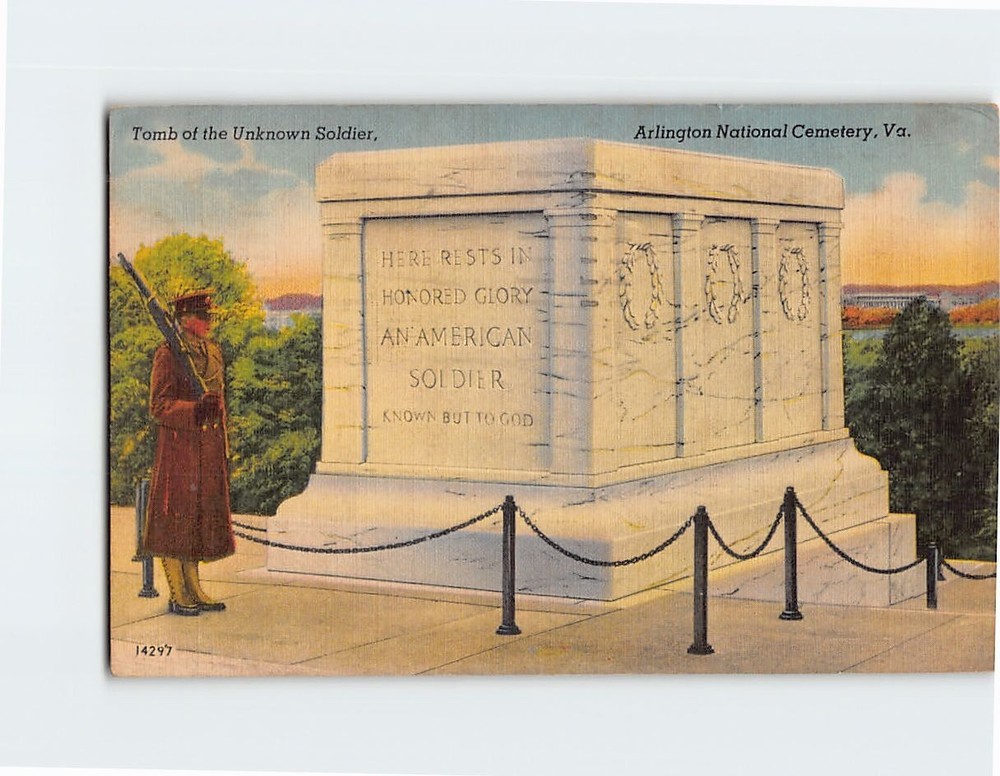 Postcard Tomb Of The Unknown Soldier Arlington National Cemetery  Virginia