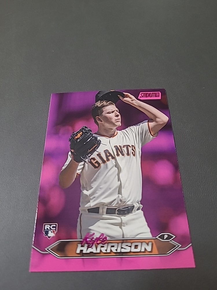 2024 Topps Stadium Club Kyle Harrison #241 Pink Foil RC Giants