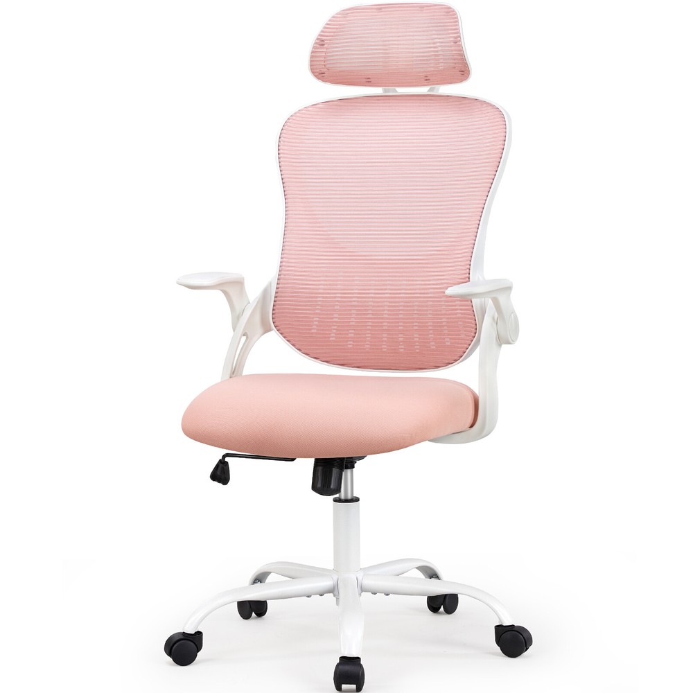Office Ergonomic Chair Flip-up Armrest Swivel Mesh Computer Task Chairs