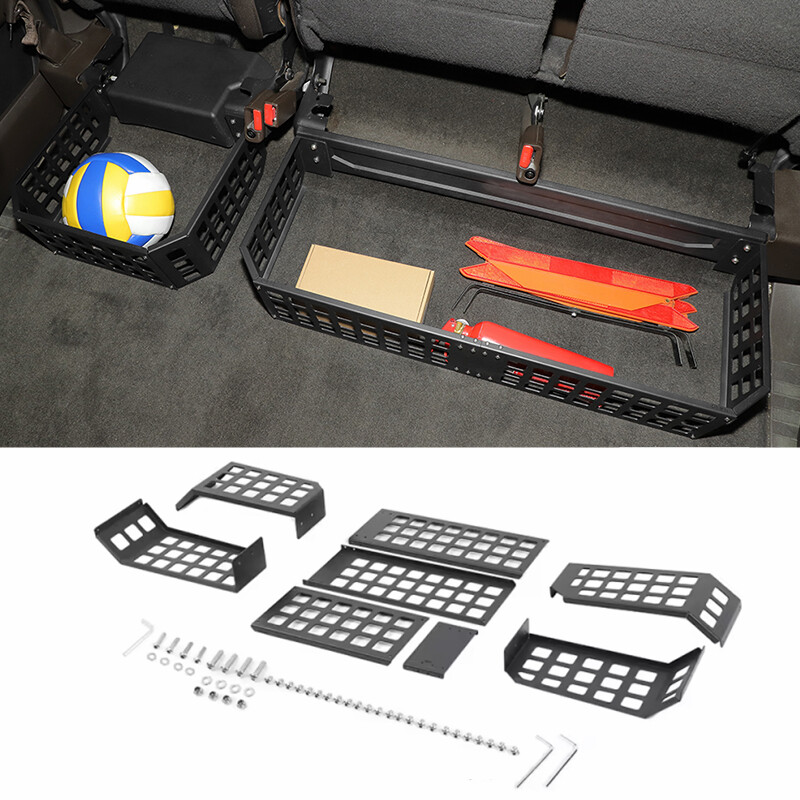 Rear Under Seat Storage Expansion Rack Bracket Shelf Organizer For Ford F150 15+