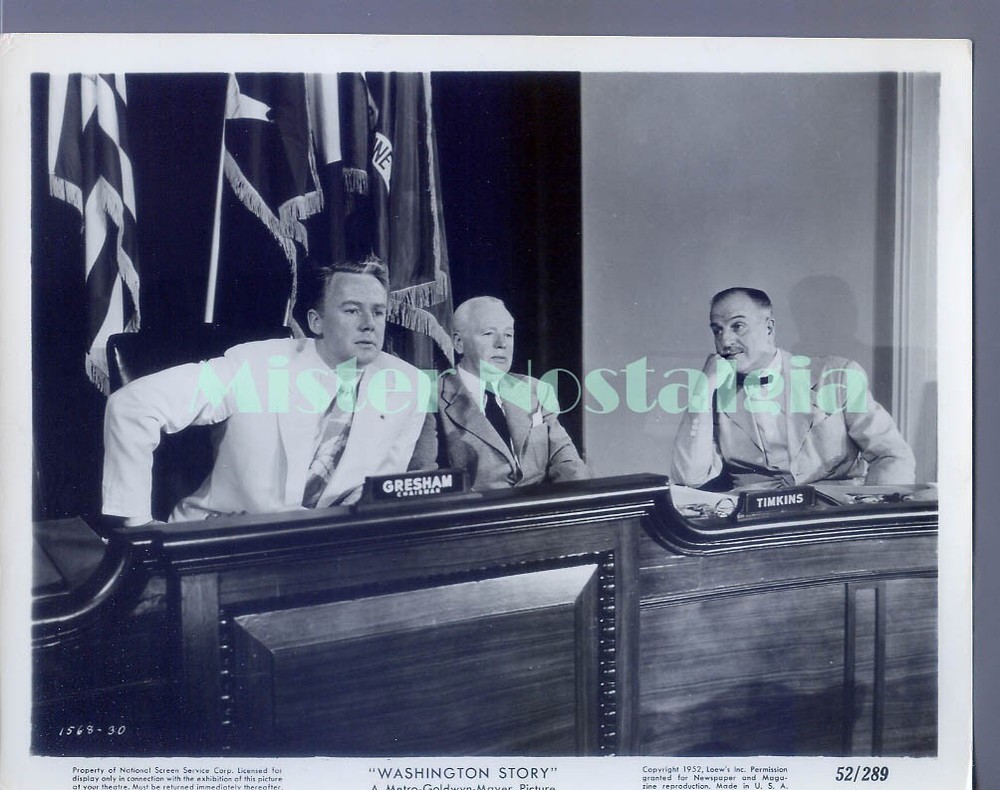 Vintage Photo 1952 Van Johnson in Washington Story