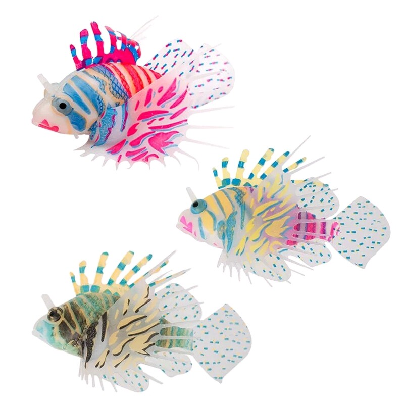 Funny Lionfish Device Fish for Accessories Underwater World Floating Decor
