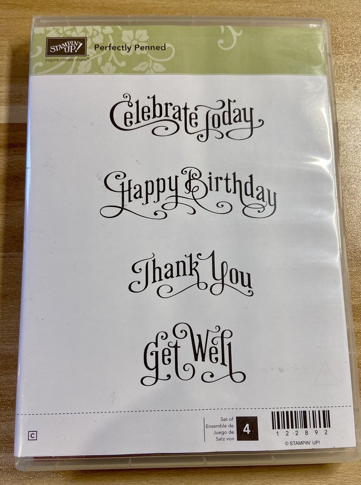 Stampin'Up! PERFECTLY PENNED Rubber stamp set