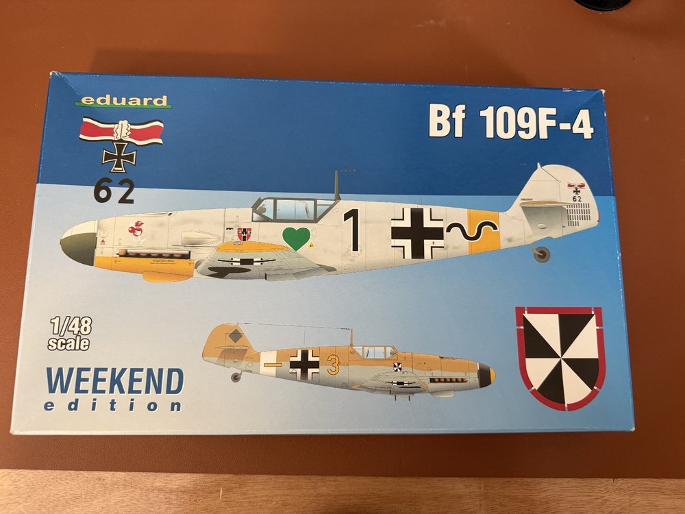 EDUARD 1:48 scale Weekend edition aircraft model kit of Bf 109F-4 - 84146. 6568