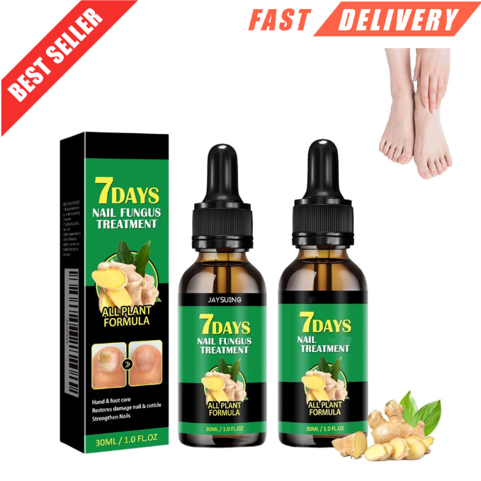 2 piezas de tratamiento para uñas con jengibre y suero reparador