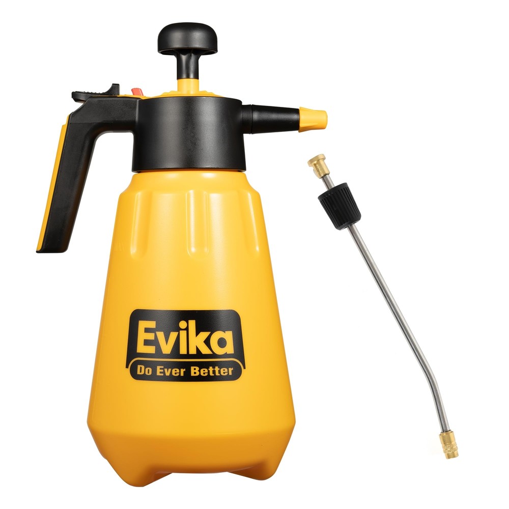Handheld Pump Garden and Lawn Sprayer, 0.4 Gallon Pressure Sprayer with Safet...