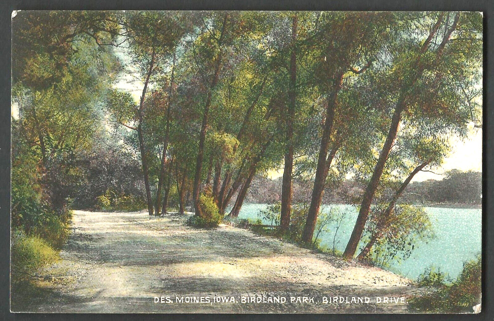 DES MOINES IOWA Birdland Park 1911 Hugh C. Leighton Divided Back Postcards