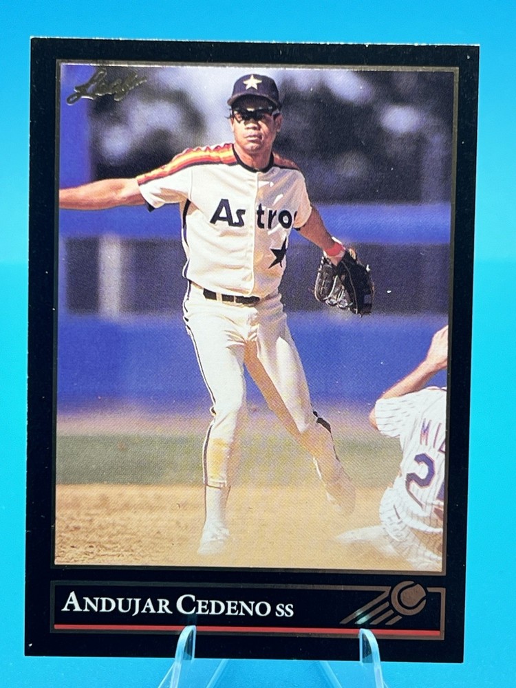 Andujar Cedeno 1992 Leaf #341 Black Gold Houston Astros