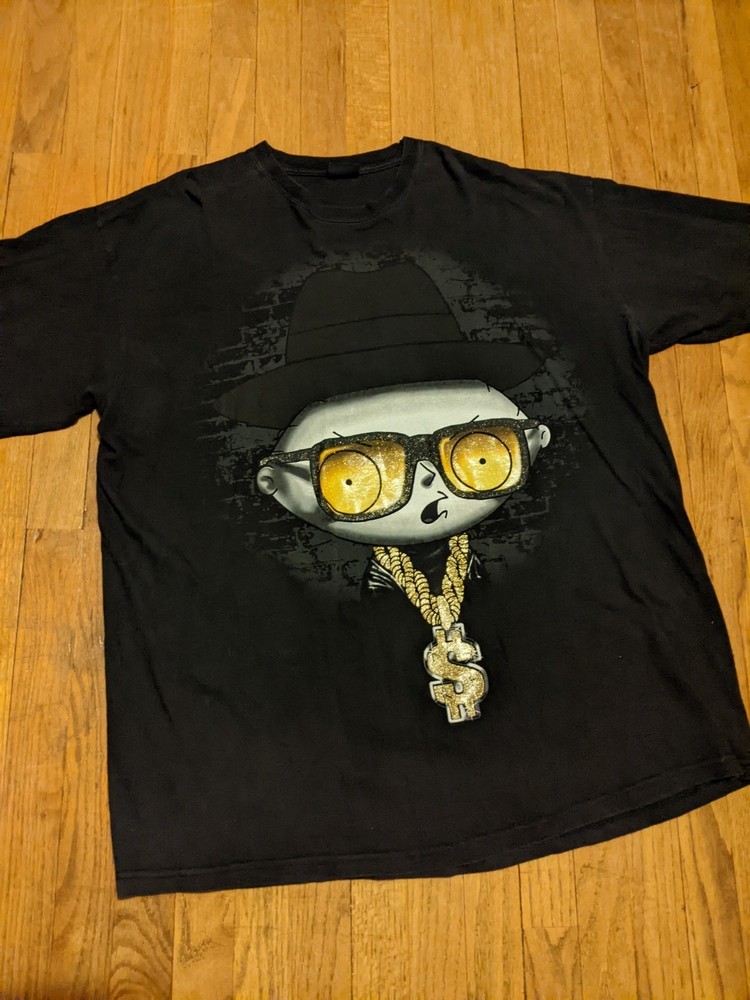 Family Guy Graphic Black Short Sleeve T-shirt Size S to 5XL BA580