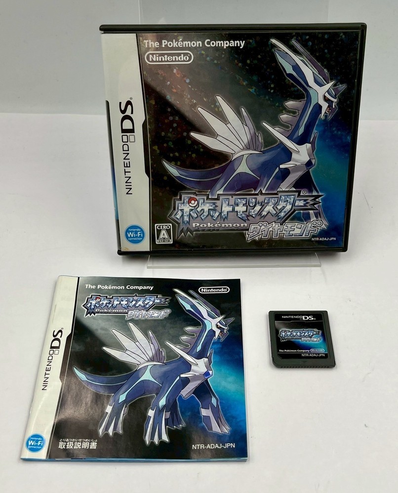 Pokemon Diamond Nintendo DS Japanese Version NTSC-J With Case JP Manual 2-014