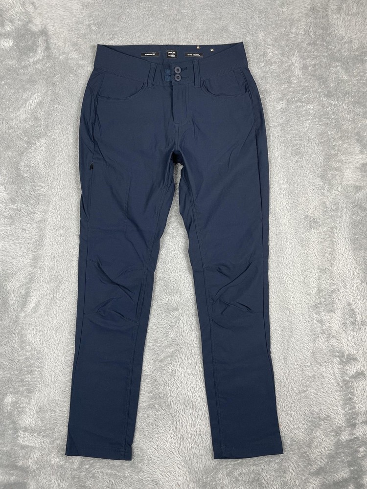 prAna Pants Womens 0 Navy Straight Fit Recycled Nylon Stretch Hiking Travel