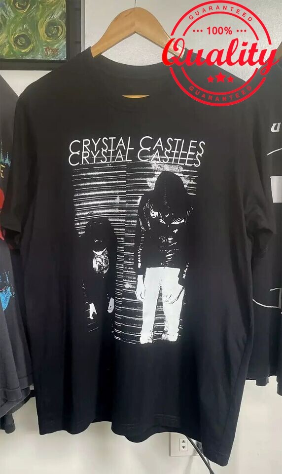 Crystal Castles Shirt, Black Heavy Cotton Unisex T-shirt Size S-5XL HA1784