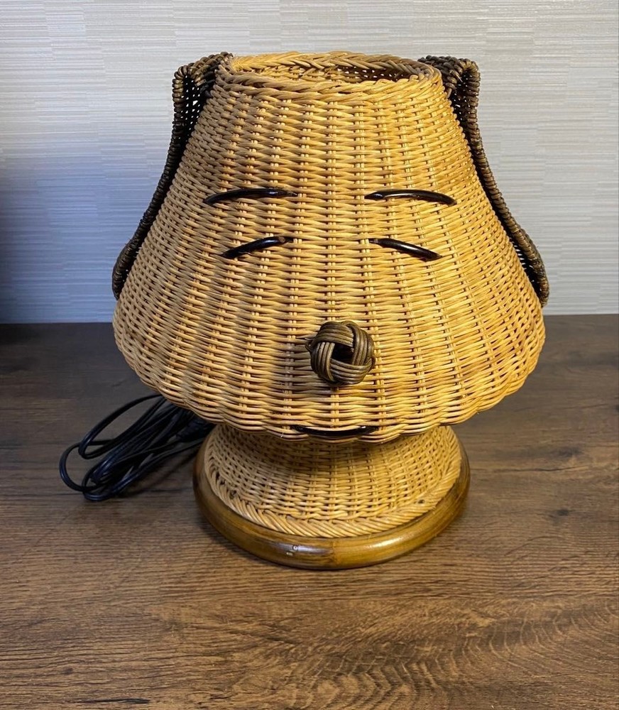Snoopy Table Lamp Adjustable Brightness 27cm Vintage Used Light