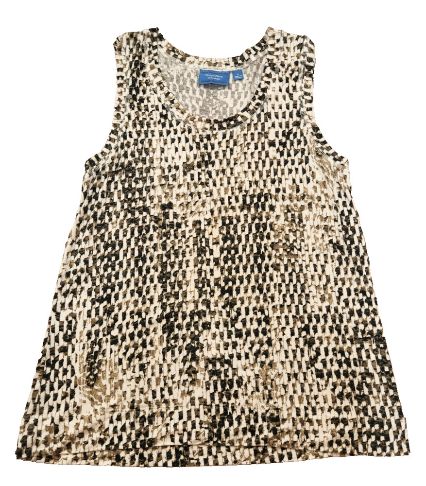 Simply Vera Vera Wang Womens Large Sleeveless Tank Top