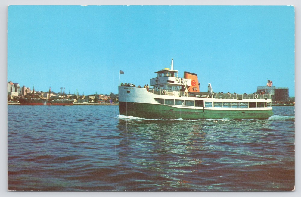 Transportation~Excursion Boat Marietta @ San Diego California~Vintage Postcard