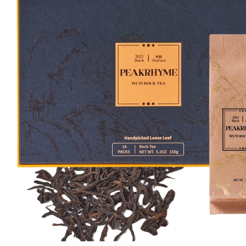 Premium Wuyi Rock Tea Gift Set - 18 Packs ShuiXian Oolong Leaves