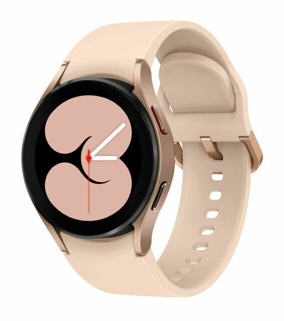 Samsung Galaxy Watch 4 40mm Pink Gold Aluminum Smartwatch SM-R860 - Good Condition