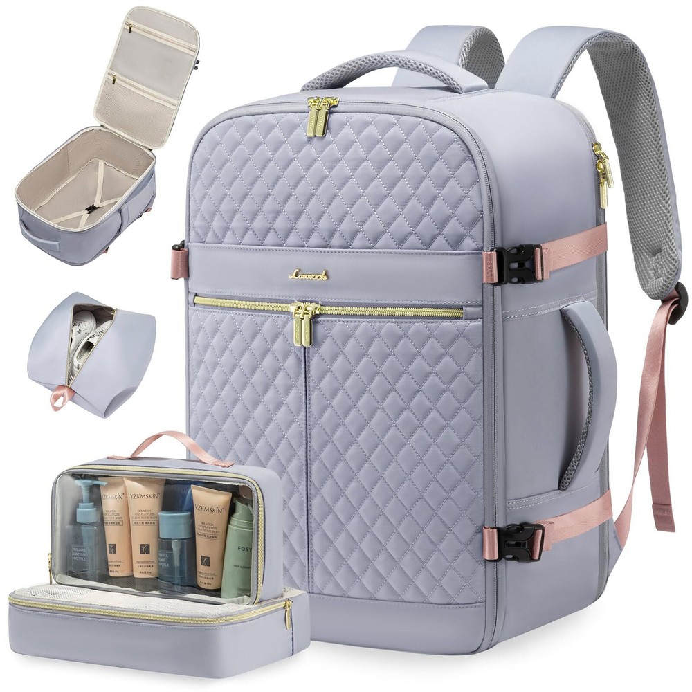 Carry On Travel Backpack for Women, 40L Personal Item Travel Bag Flight Appro...