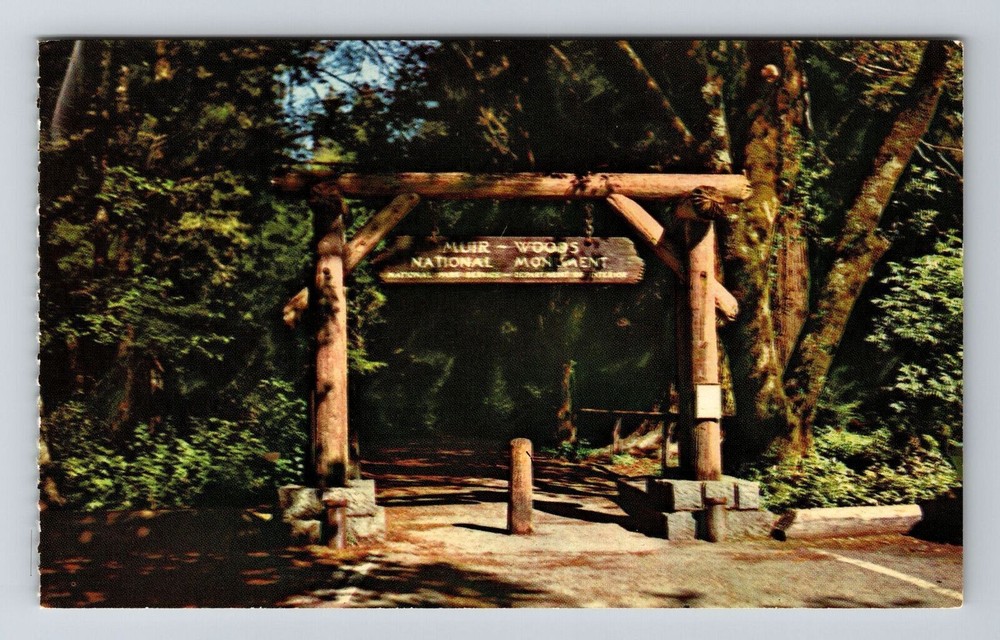 Mill Valley CA-California Gateway to Muir Woods National Monument Old Postcard