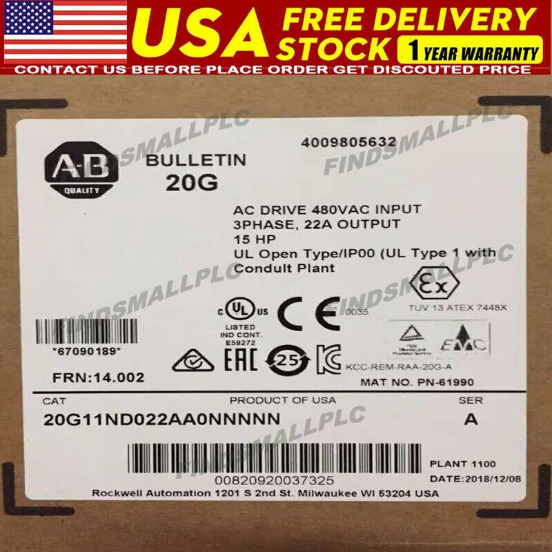 Allen-Bradley New Original Genuine Inverter 20G11ND022AA0NNNNN US Free Tax