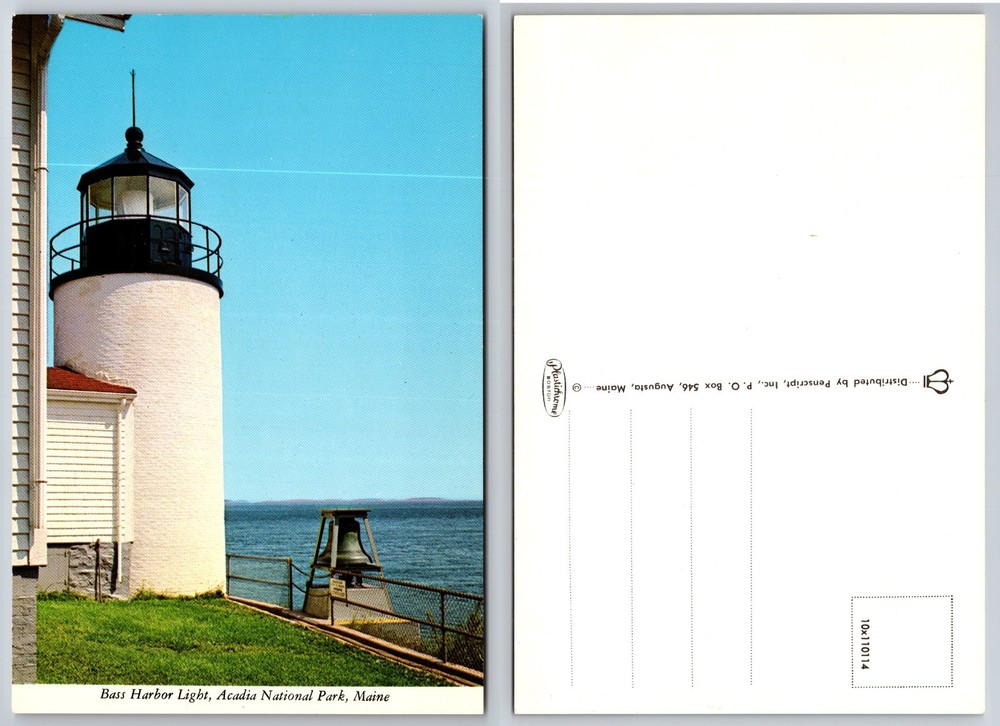 Continental Bass Harbor Light Acadia National Park Maine Postcard-image