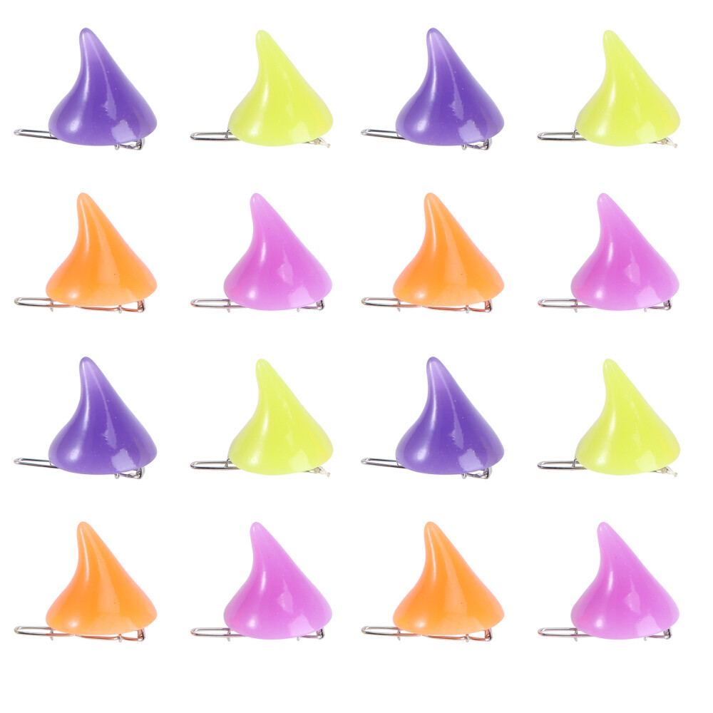 16 Pcs Demon Hair Accessories Halloween Cartoon Clips Pins Barrettes