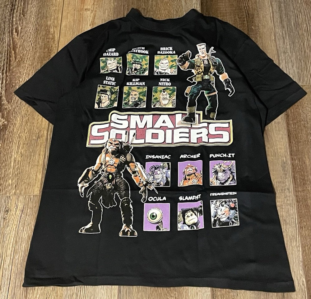 Small Soldiers 1998 Movie Comedy Scifi Rare Promo Graphic T Shirt Size L