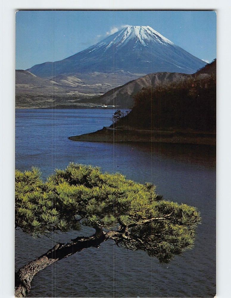 Postcard Mt. Fuji From Lake Motosu Japan