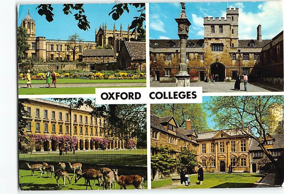 Postcard Scenes & Views University of Oxford England