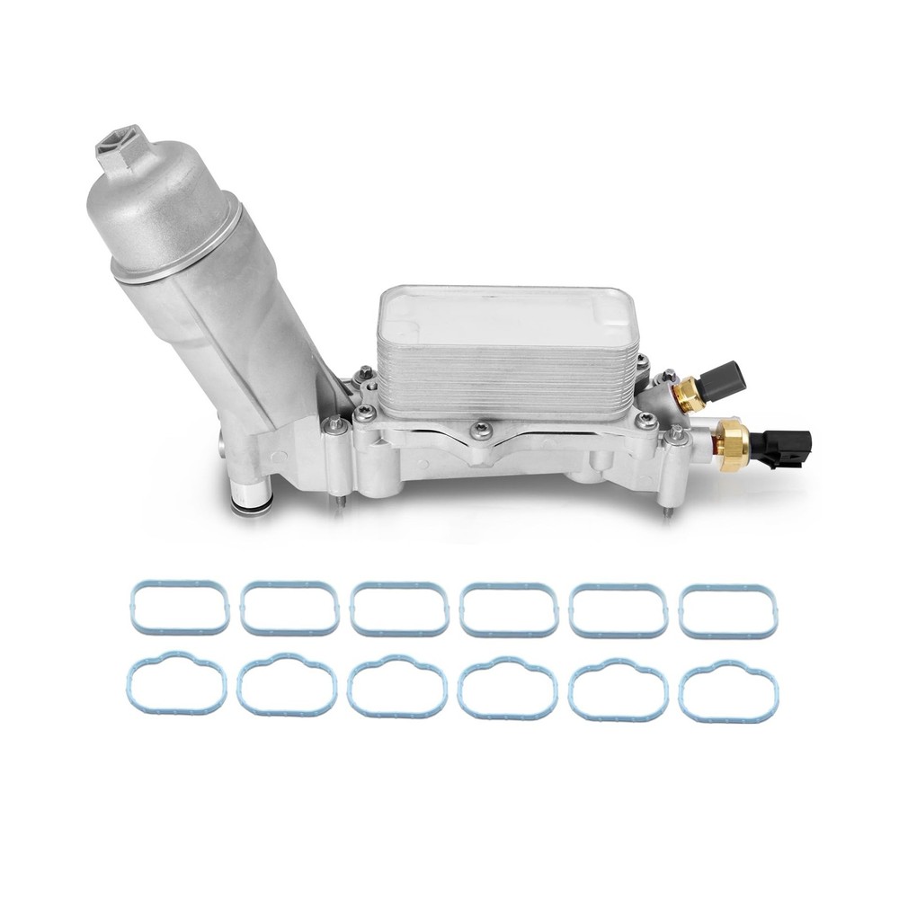 Upgrade Full Aluminum Engine Oil Filter Housing Oil Cooler Kit with Gaskets &...