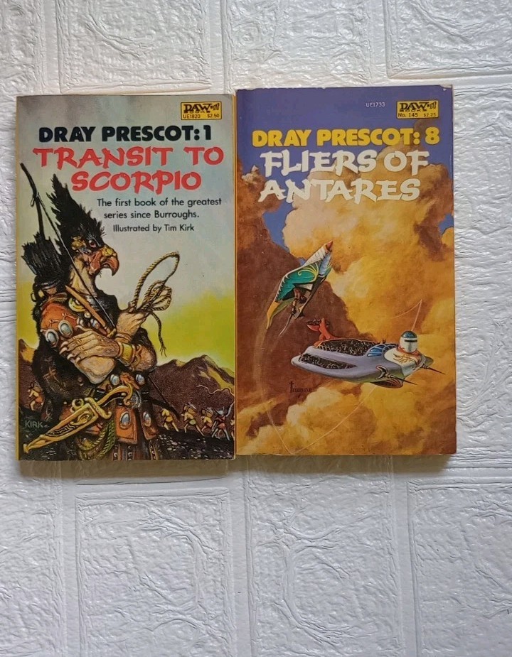 Dray Prescott #1 & 8- Science Fiction BY ALAN BURT AKERS 1970s