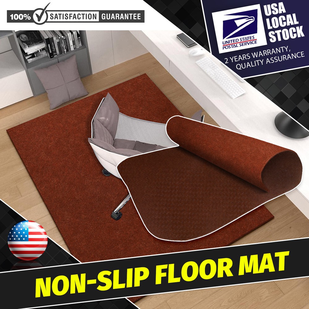 1PCS Office Desk Chair Mat Carpet For Hardwood Floor Anti-Scratch Protector Pad