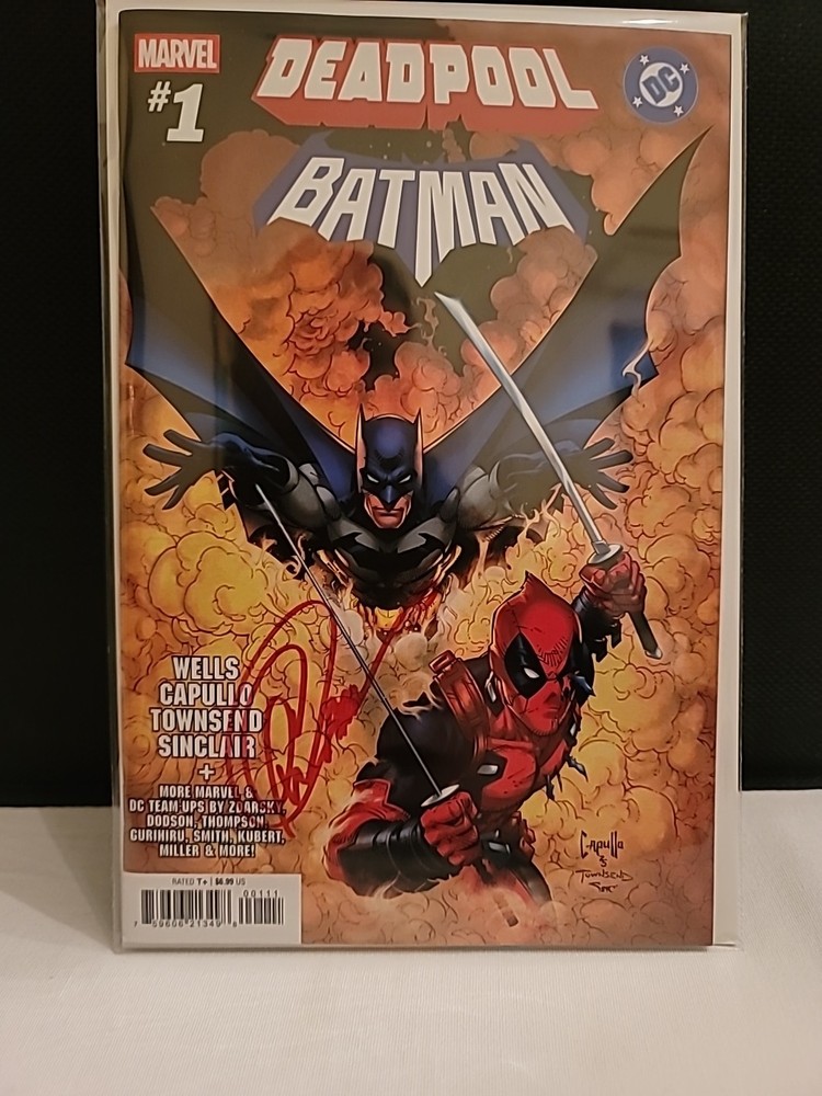 Deadpool Batman #1 Signed Greg Capullo W/COA First Print