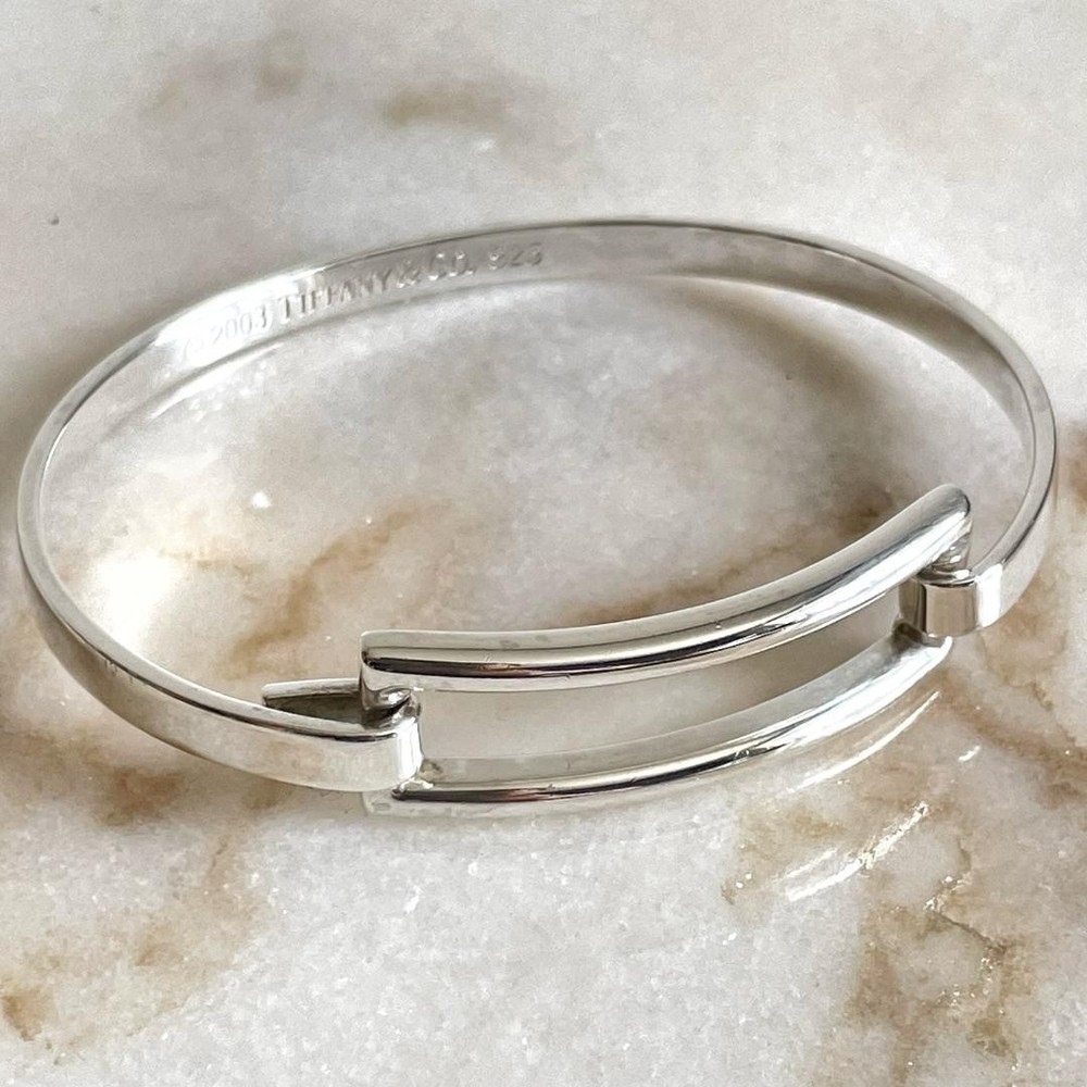 Tiffany & Co 3035 Open Square Sterling Silver Bracelet Brand New