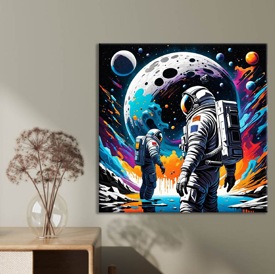 Abstract Astro Boys Art Limited Edition High Quality Home Decor Australian Made