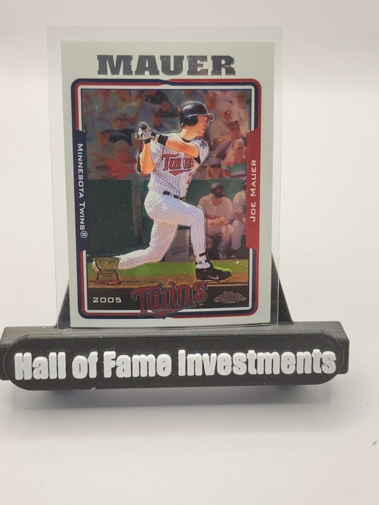 2005 Topps Chrome Joe Mauer Rookie Gold Cup Twins HOF Mint Condition Card