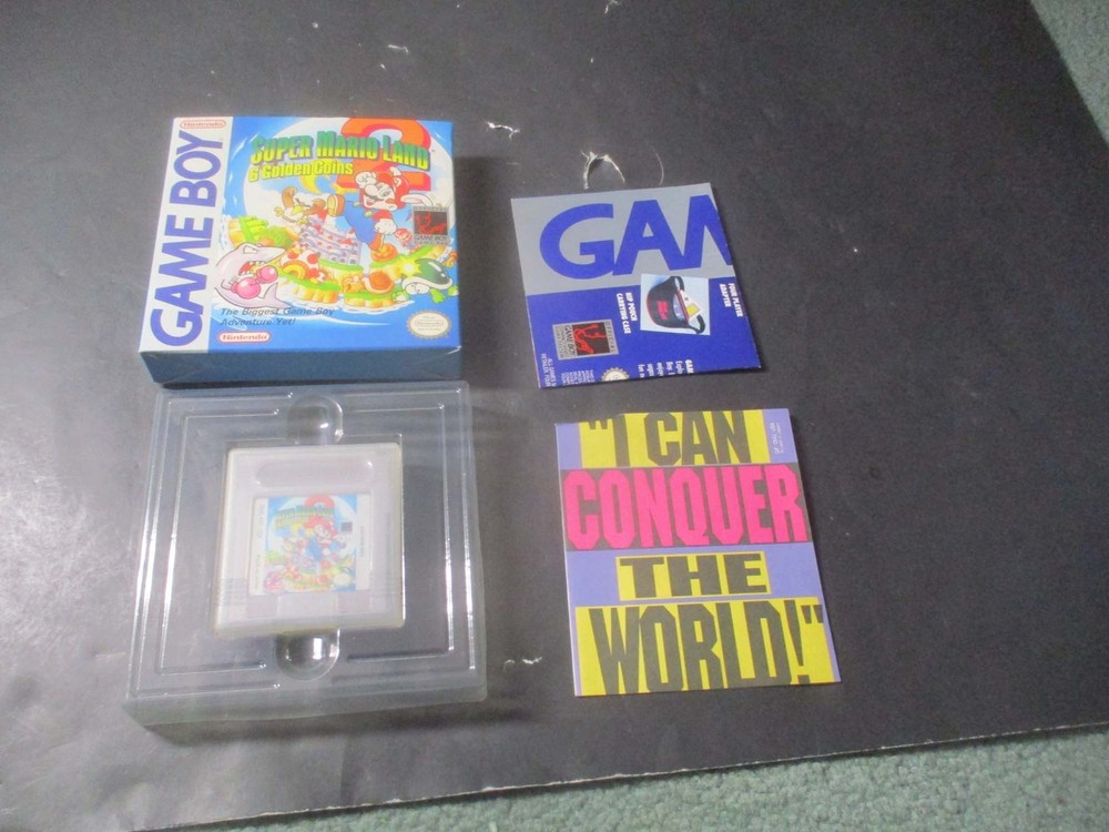 Nintendo Game Boy Super Mario Land 2: 6 Golden Coins with Box & Manual Nice