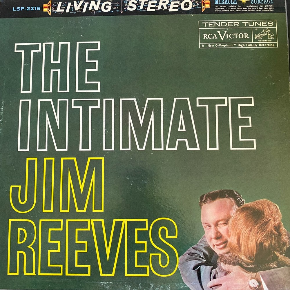 Jim Reeves – The Intimate LP Record 1960 RCA Victor Country Stereo 33 RPM