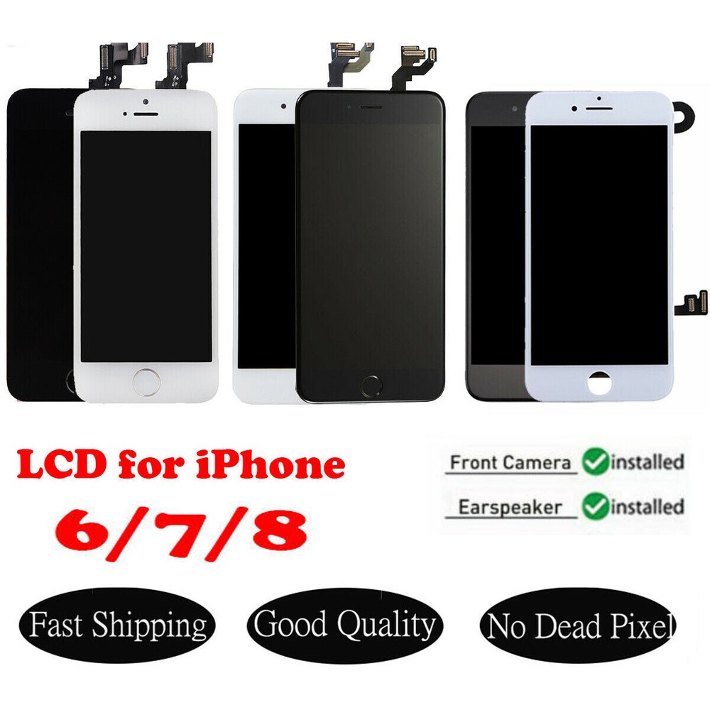 Full LCD Display Touch Screen Digitizer Pre-Assembly for iPhone 7 6S 7 8 6 Plus