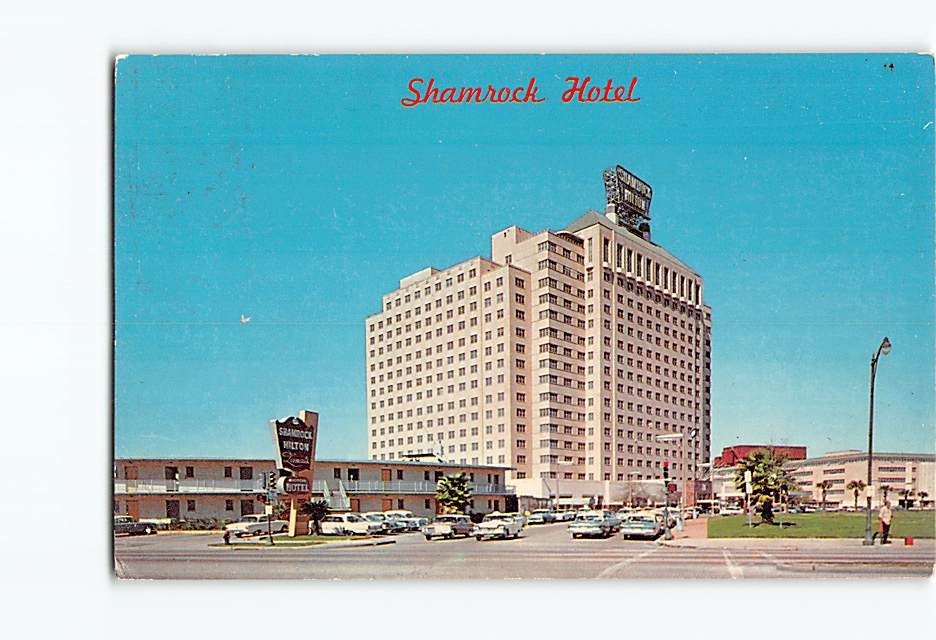 Postcard Shamrock Hotel Houston Texas USA