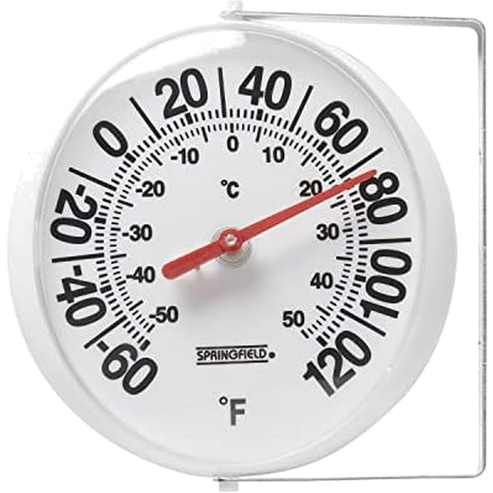 Big and Bold Thermometer with Mounting Bracket, Indoor Outdoor Thermometer, Easy