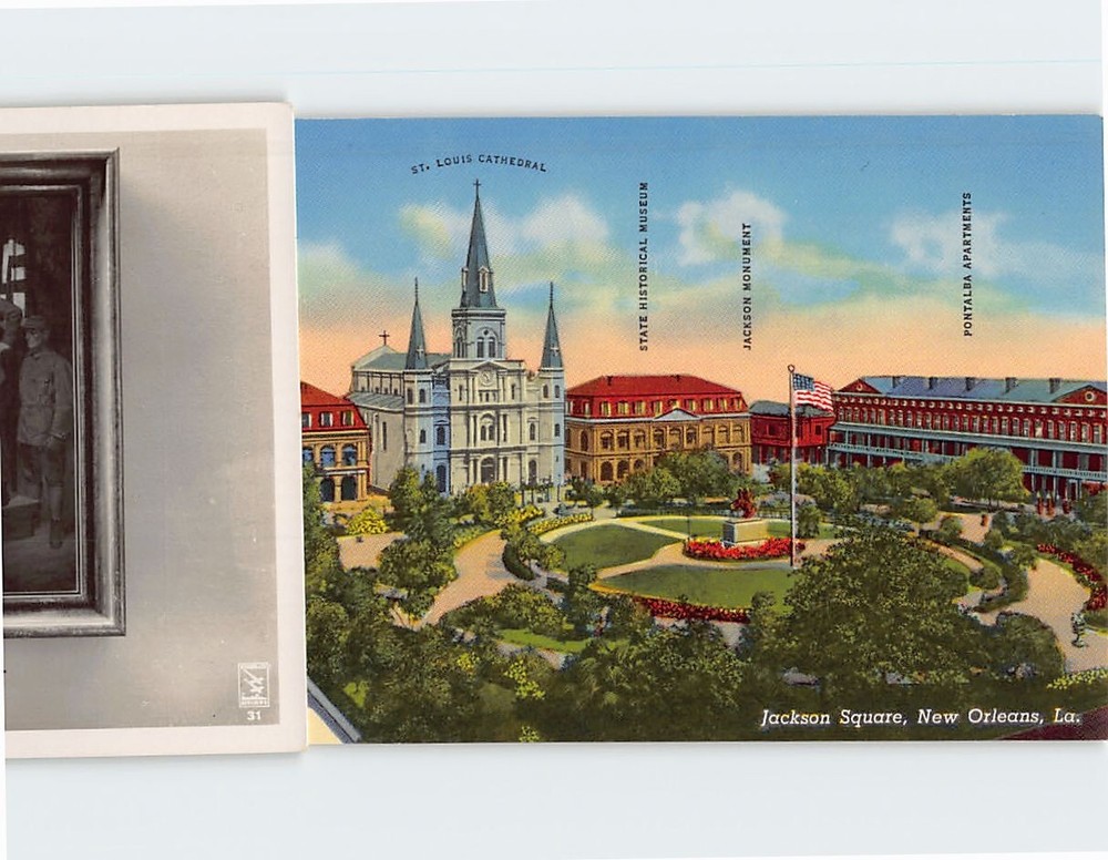 Postcard Jackson Square New Orleans Louisiana USA