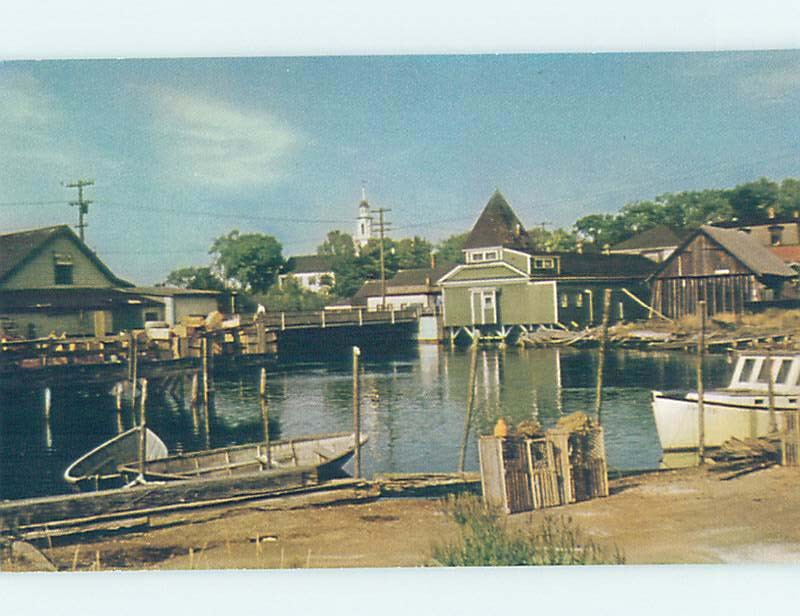 Pre-1980 CHURCH SCENE Kennebunkport Maine ME m/09 AD0728@