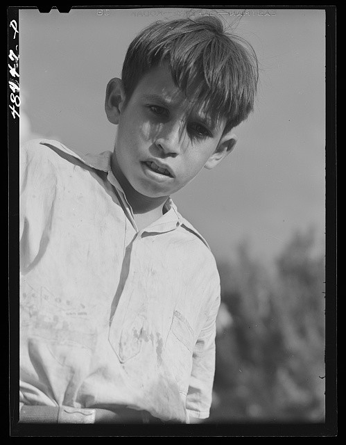 Photo:San Sebastian Puerto Rico Boy Playing in Street 1942