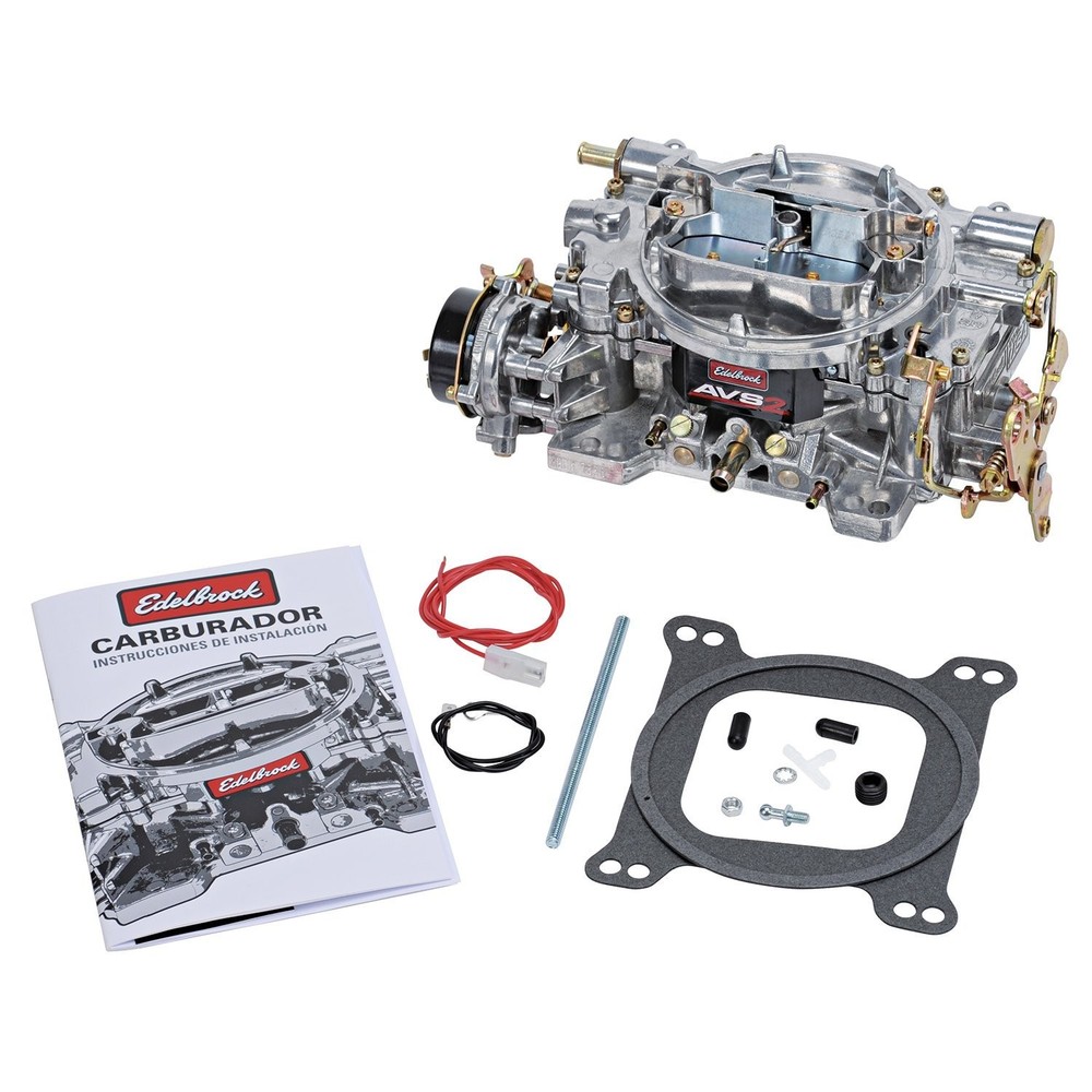 Edelbrock 650 CFM AVS2 Carburetor with Electric Choke Square Flange Non-EGR Satin Finish