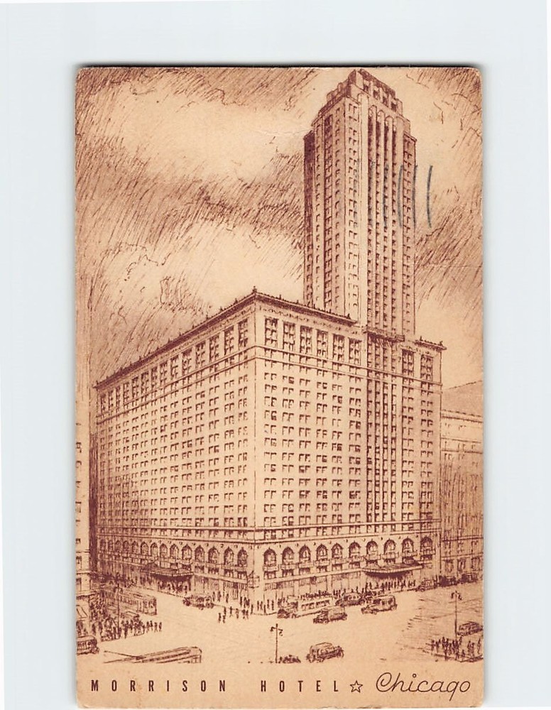 Postcard Morrison Hotel Chicago Illinois USA