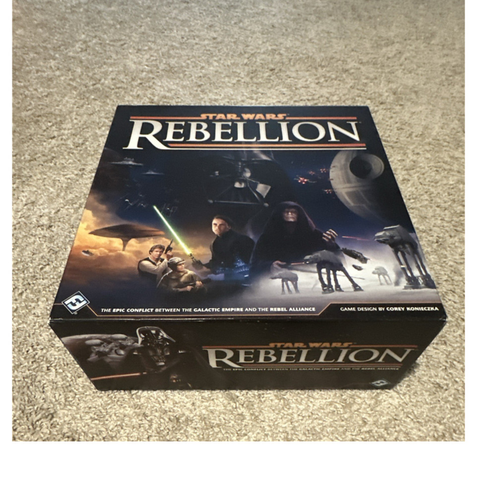 Fantasy Flight Games Star Wars: Rebellion Board Game w/ Miniatures 2 Players 14+