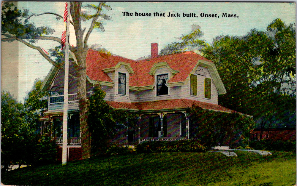 Vintage Postcard House That Jack Built Onset Massachusetts